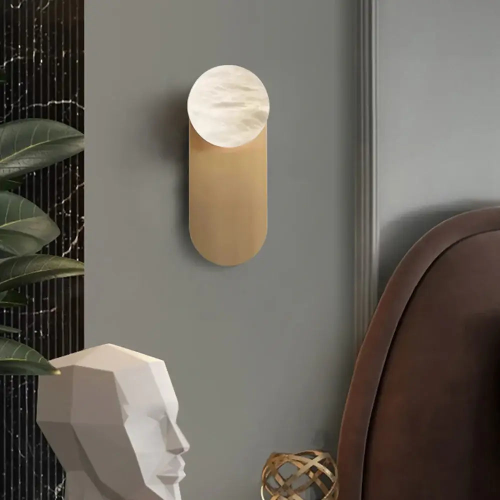 Alabaster Copper Adrion Wall Light