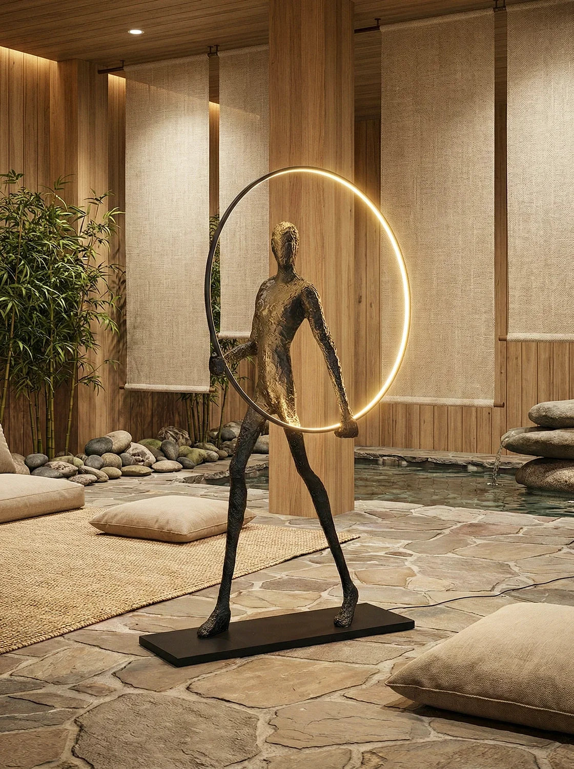 Aeon Sculptural Figure Floor Lamp