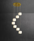 Cube Alabaster Cascade Chandelier