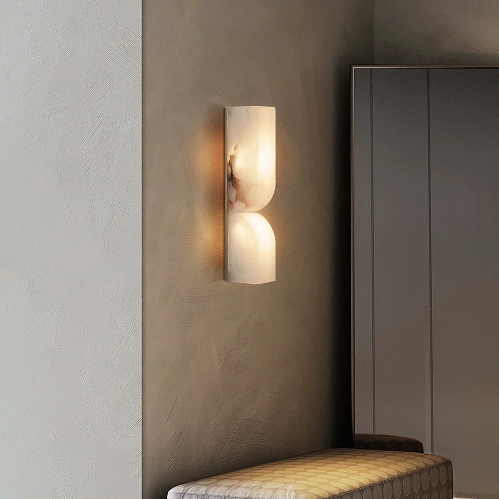 Alabaster Essence Rectangle Wall Sconce