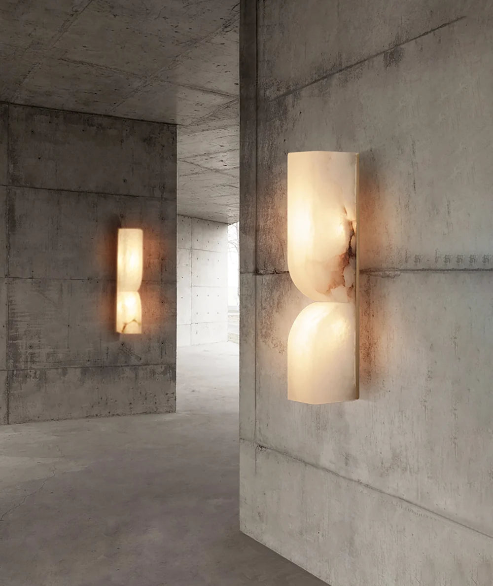 Alabaster Essence Rectangle Wall Sconce