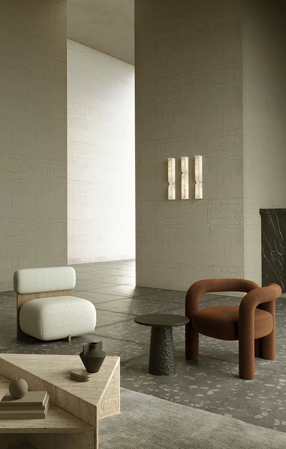 Alabaster Essence Rectangle Wall Sconce