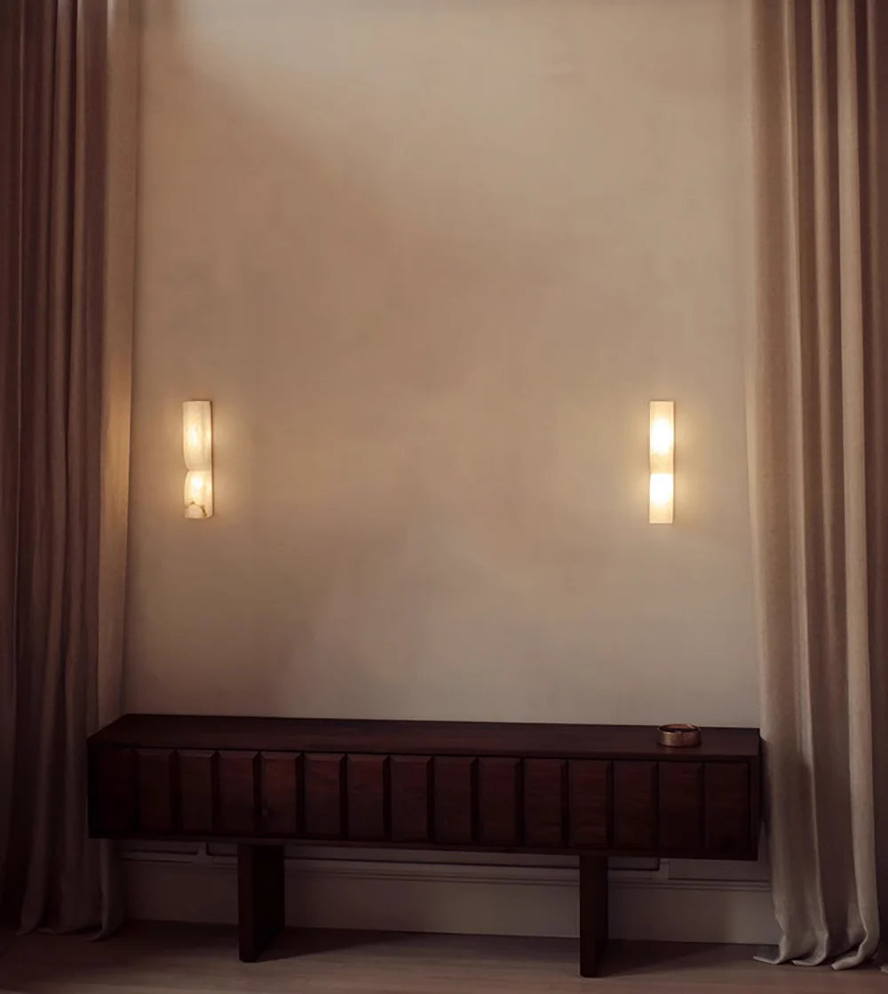 Alabaster Essence Rectangle Wall Sconce