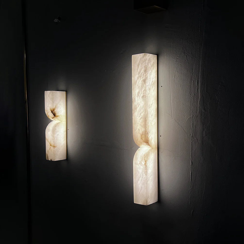 Alabaster Essence Rectangle Wall Sconce
