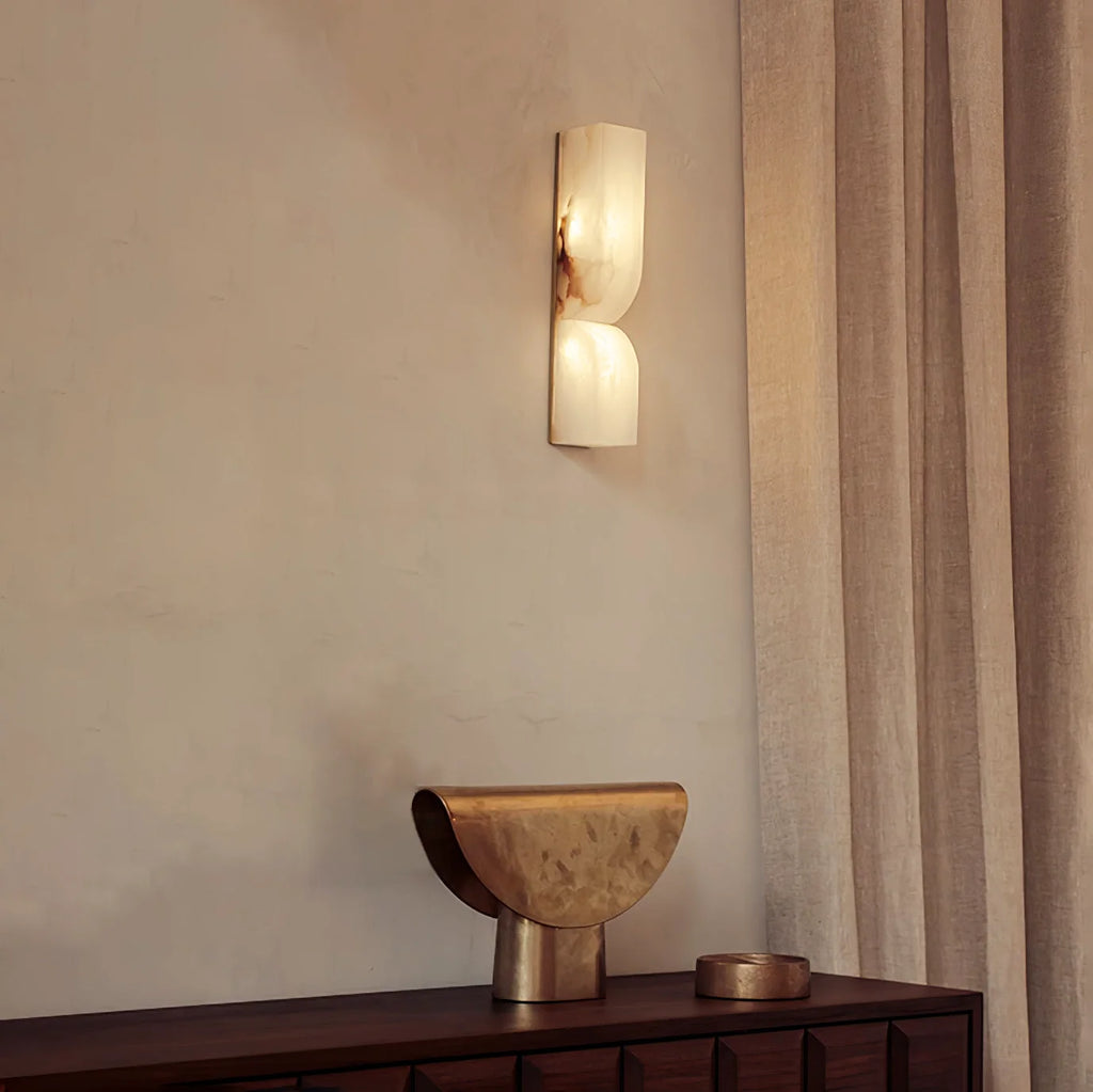 Alabaster Essence Rectangle Wall Sconce