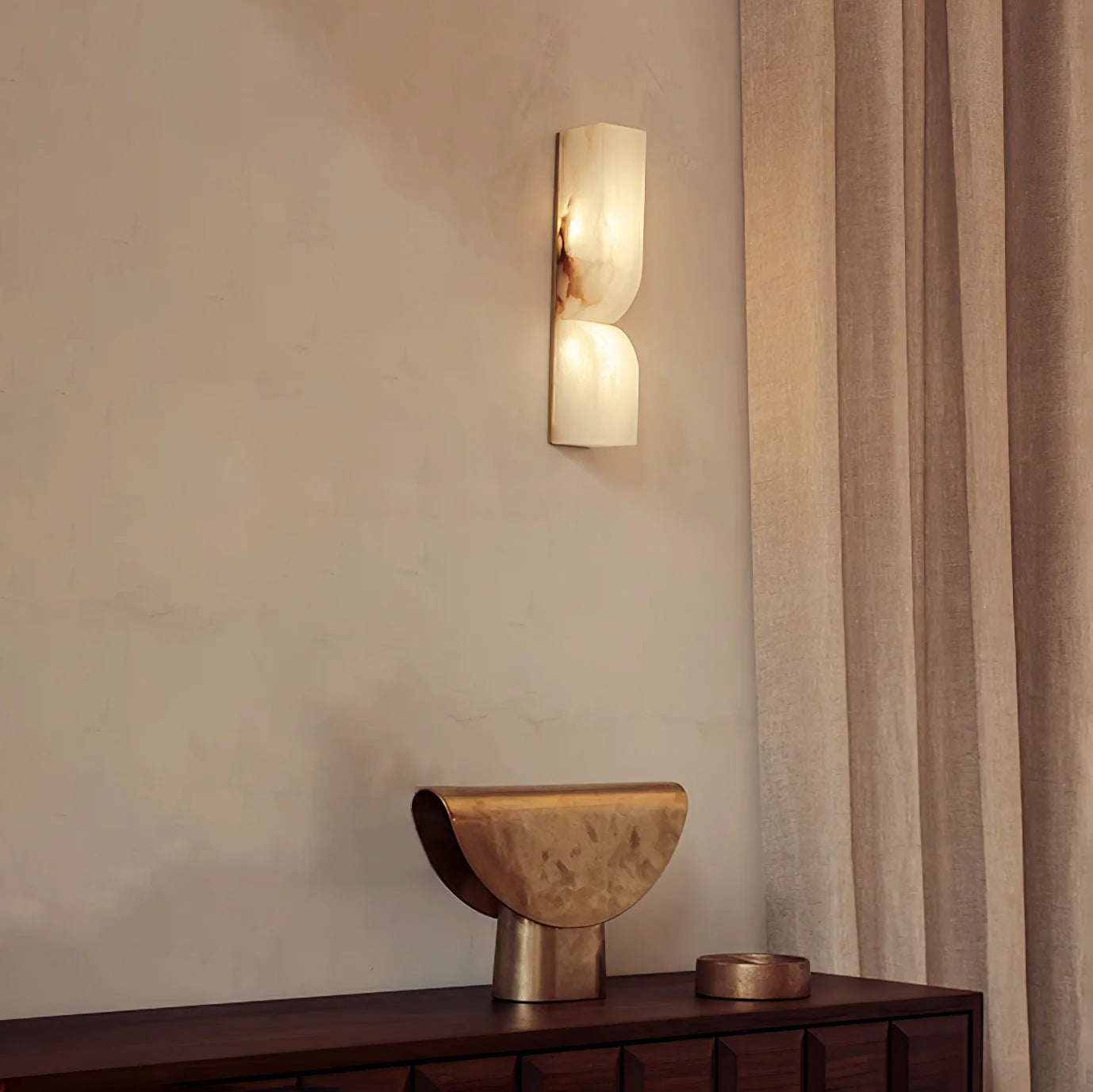 Alabaster Essence Rectangle Wall Sconce