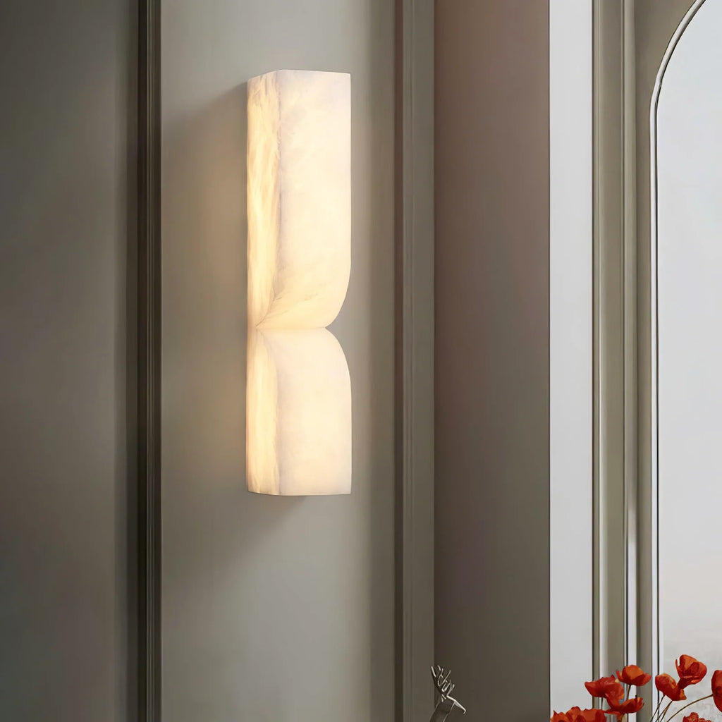 Alabaster Essence Rectangle Wall Sconce
