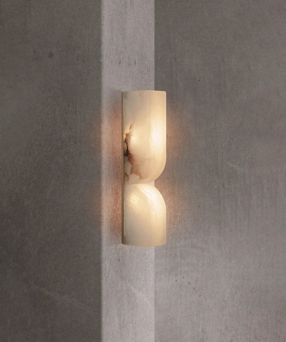 Alabaster Essence Rectangle Wall Sconce