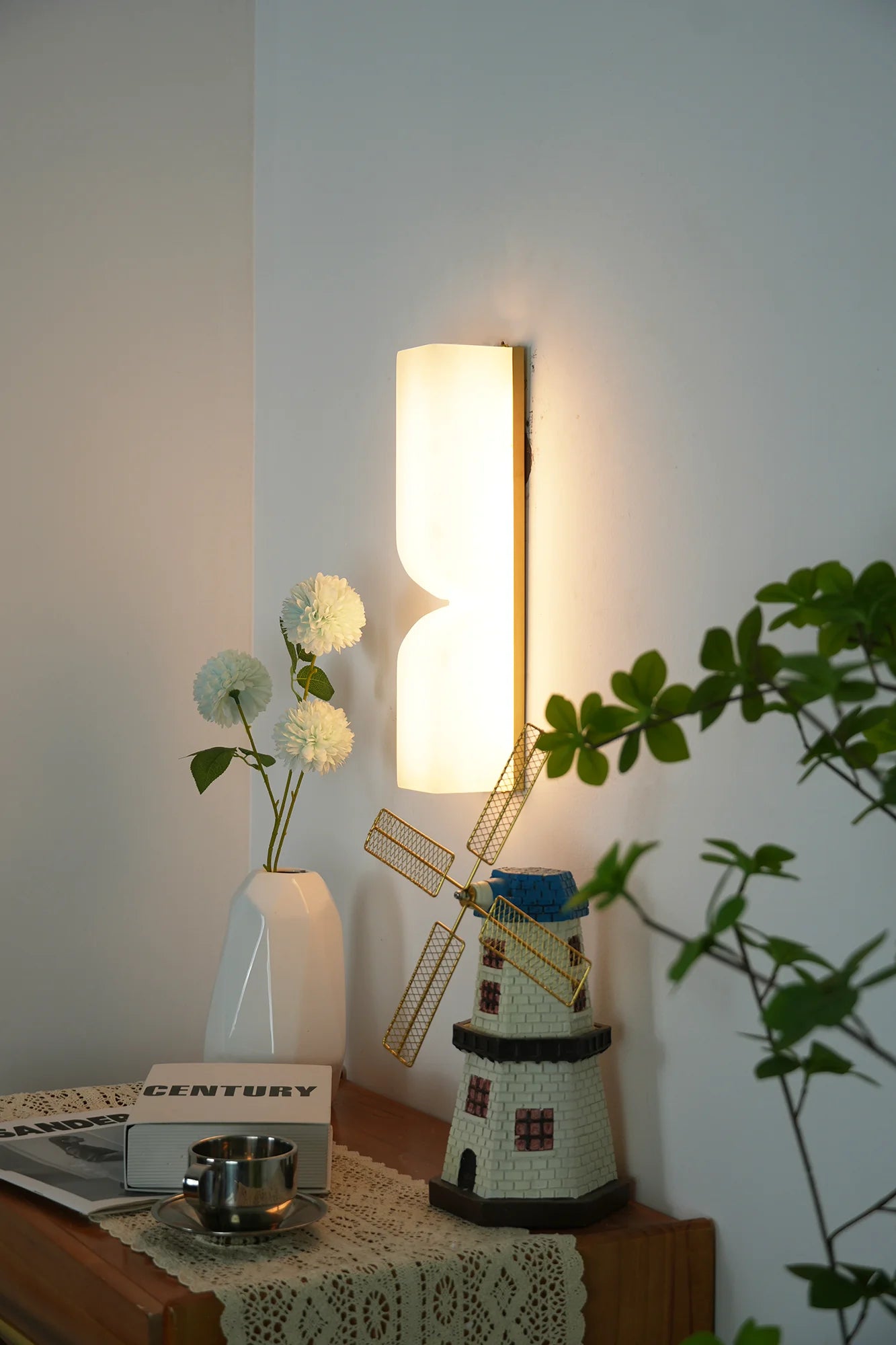 Alabaster Essence Rectangle Wall Sconce