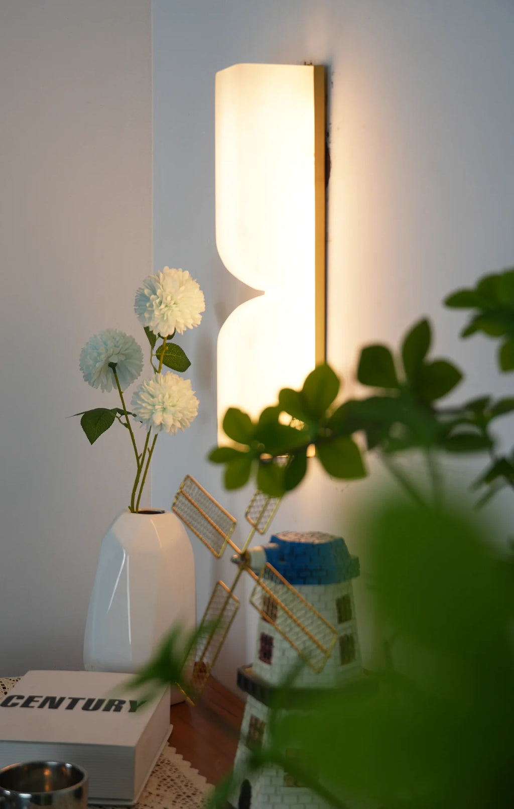 Alabaster Essence Rectangle Wall Sconce