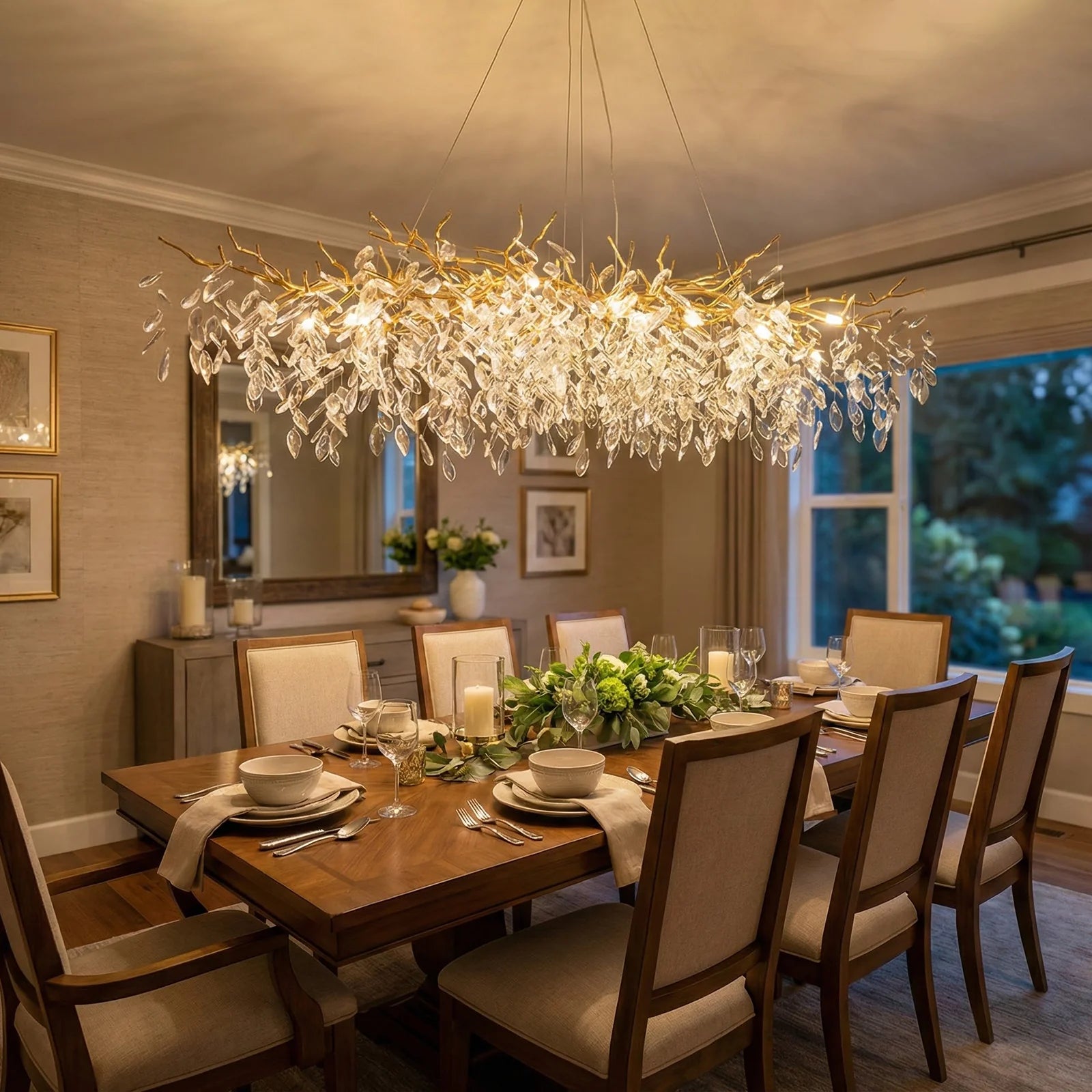 Albero Collection Crystal Chandelier