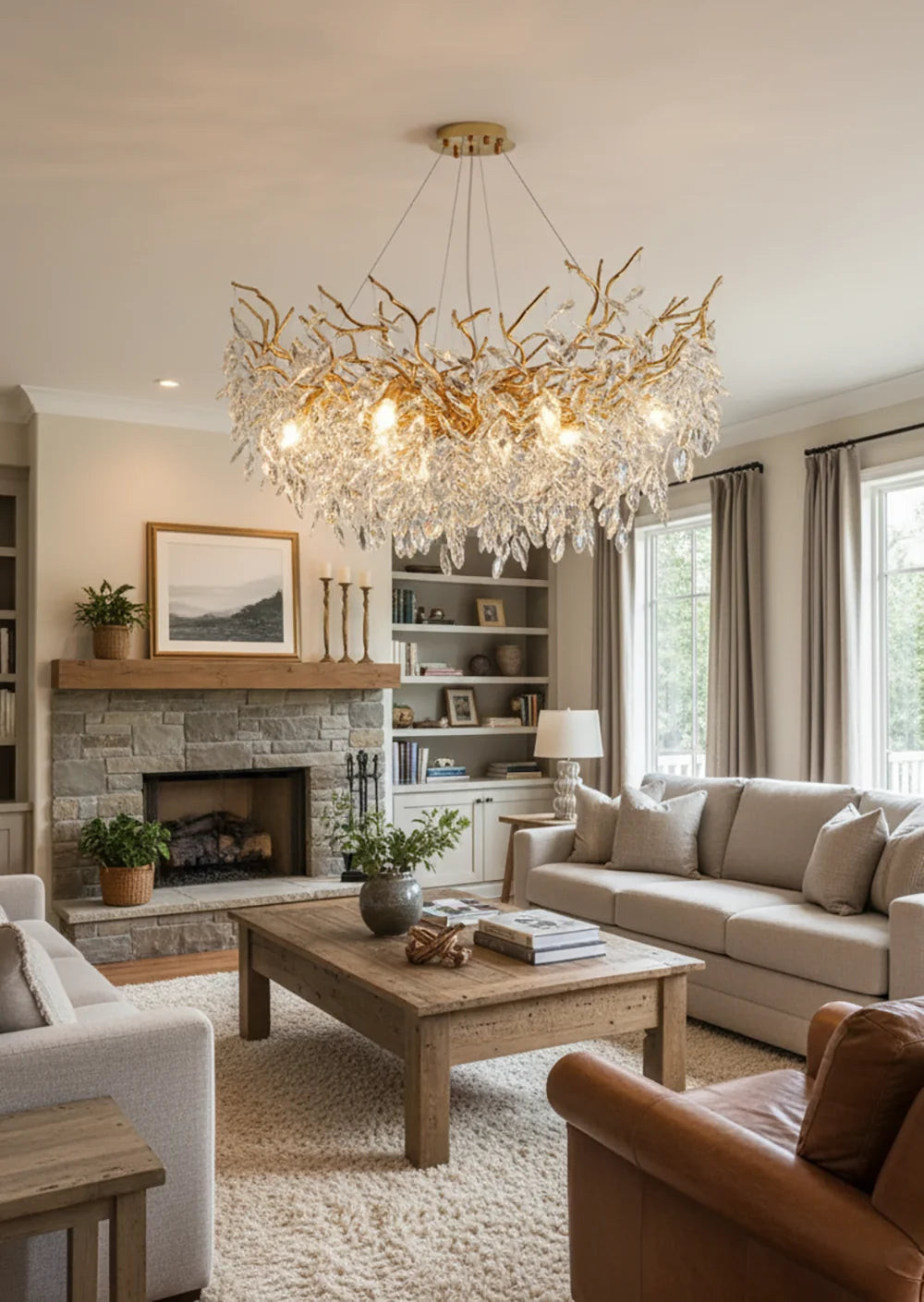 Albero Collection Crystal Chandelier