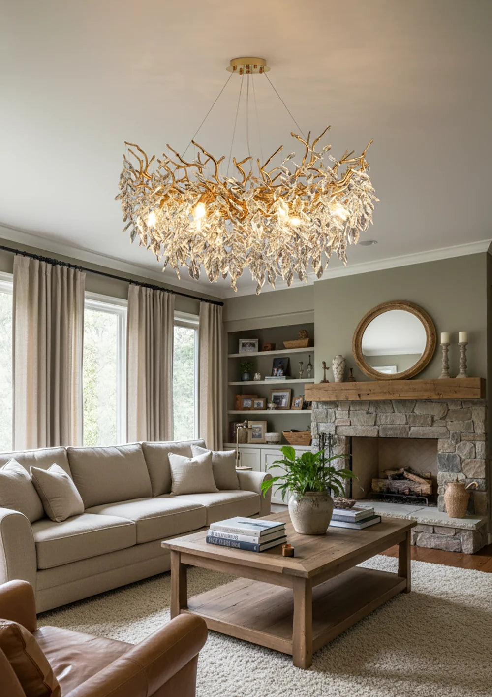 Albero Collection Crystal Chandelier