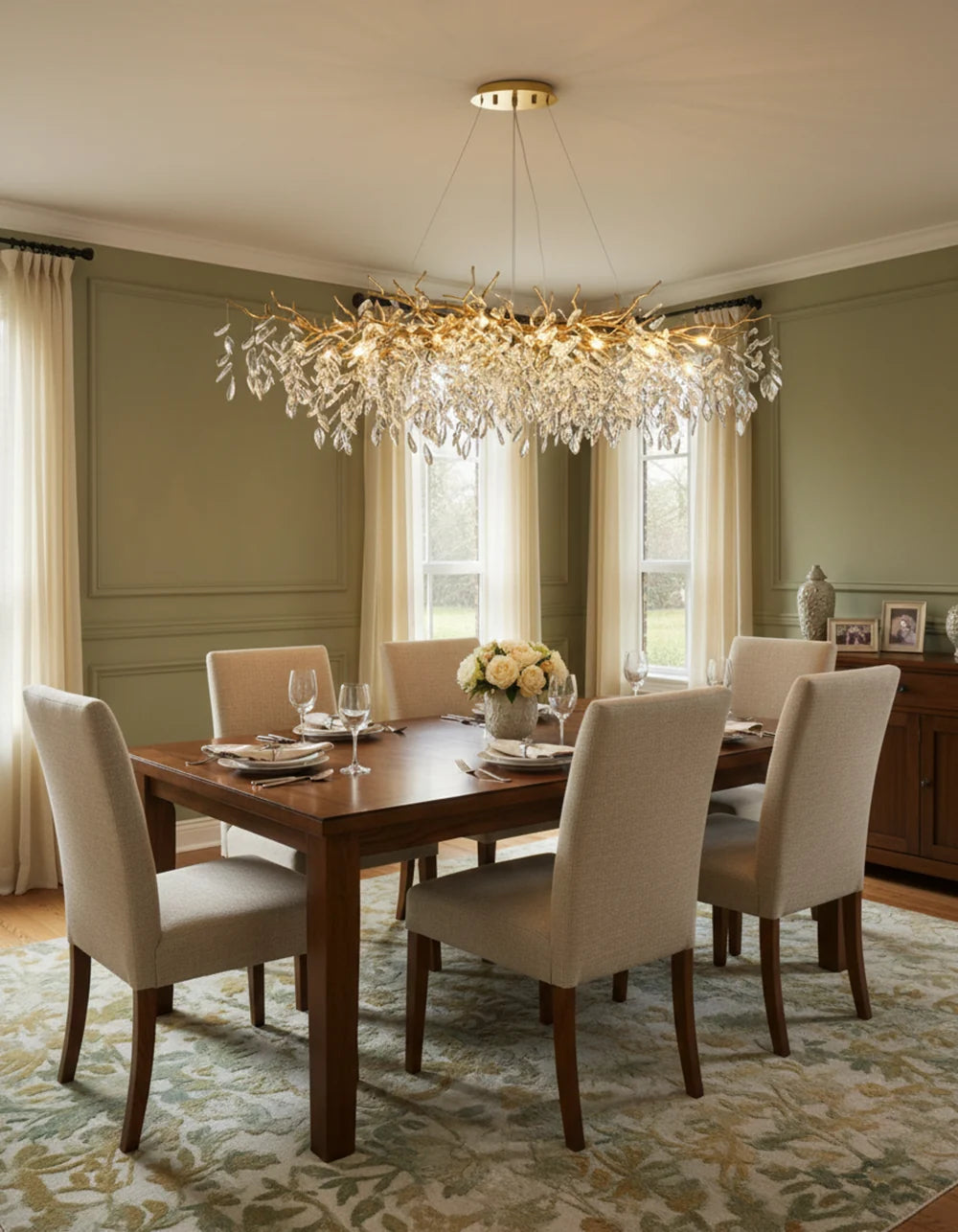 Albero Collection Crystal Chandelier