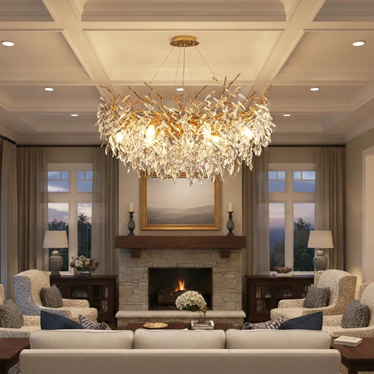 Albero Collection Crystal Chandelier