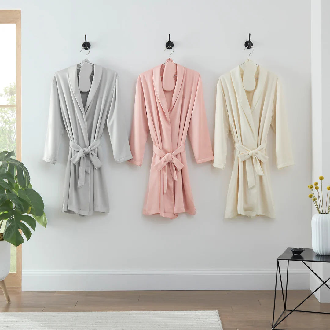Satin Robe & Weighted Eye Mask Gift Set