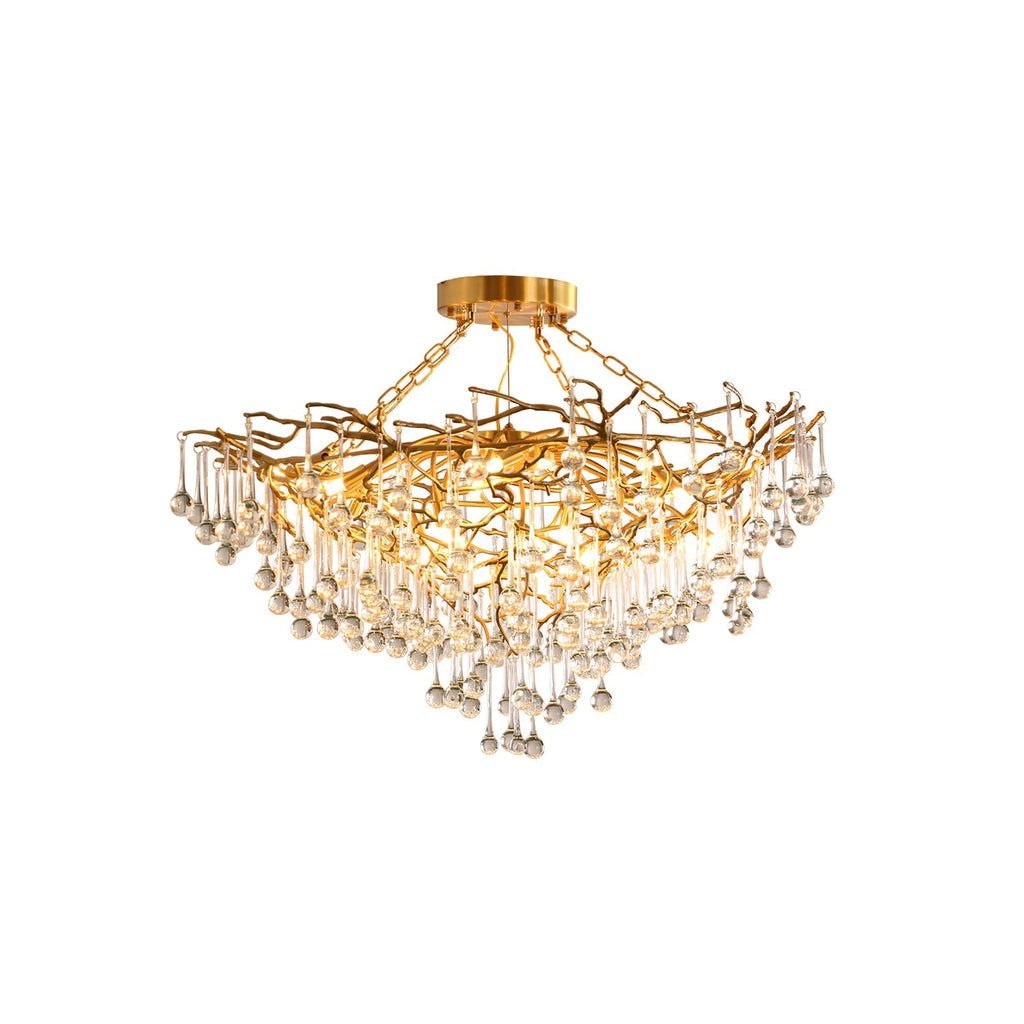 Anita brass chandelier