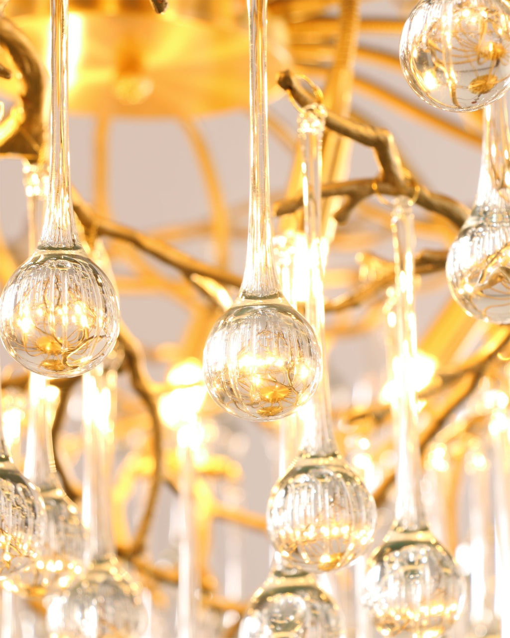Anita brass chandelier