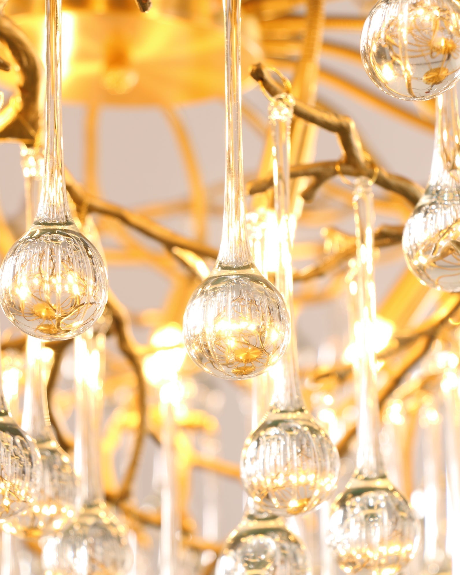 Anita brass chandelier