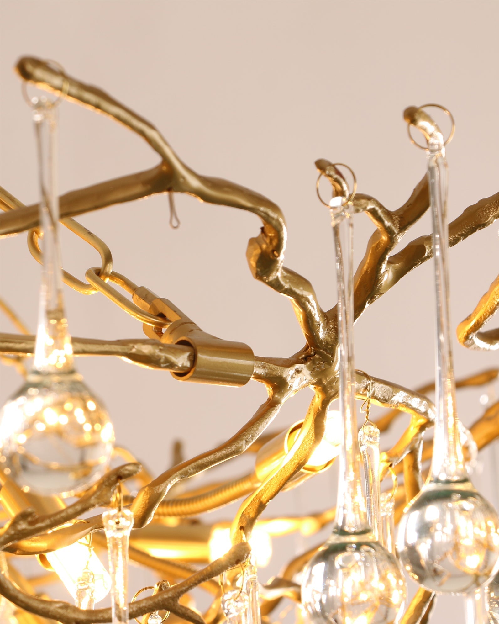Anita brass chandelier