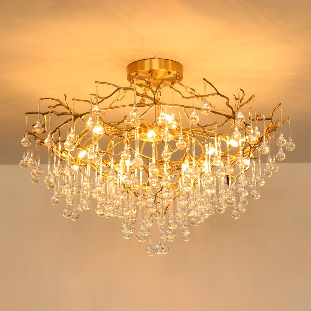 Anita brass chandelier
