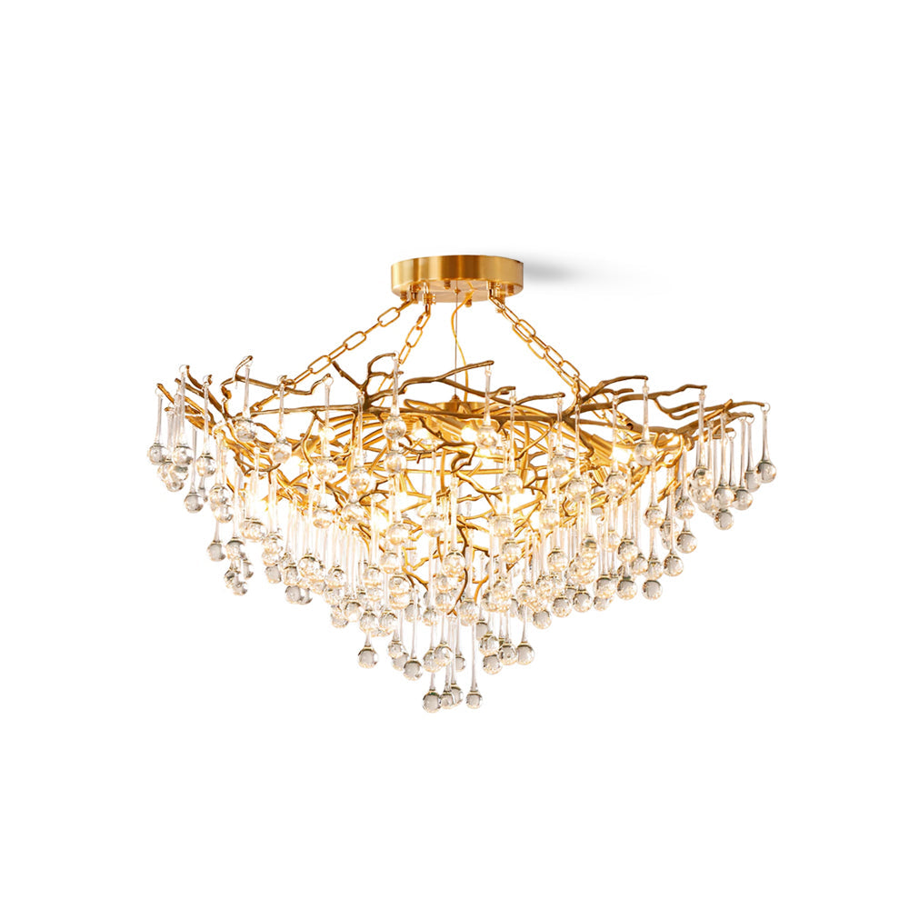 Anita brass chandelier