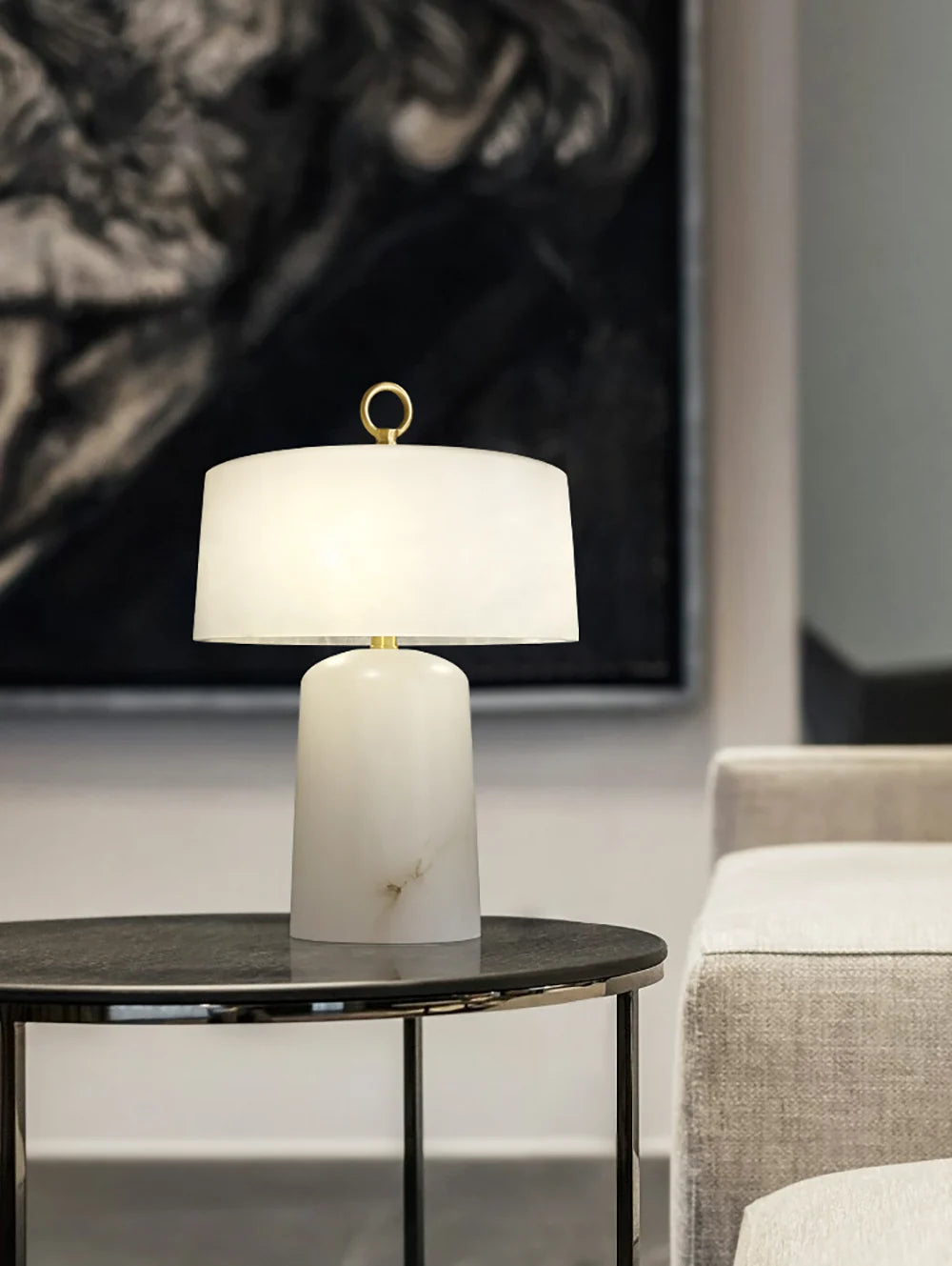 Alabaster Aogashima Table Lamp