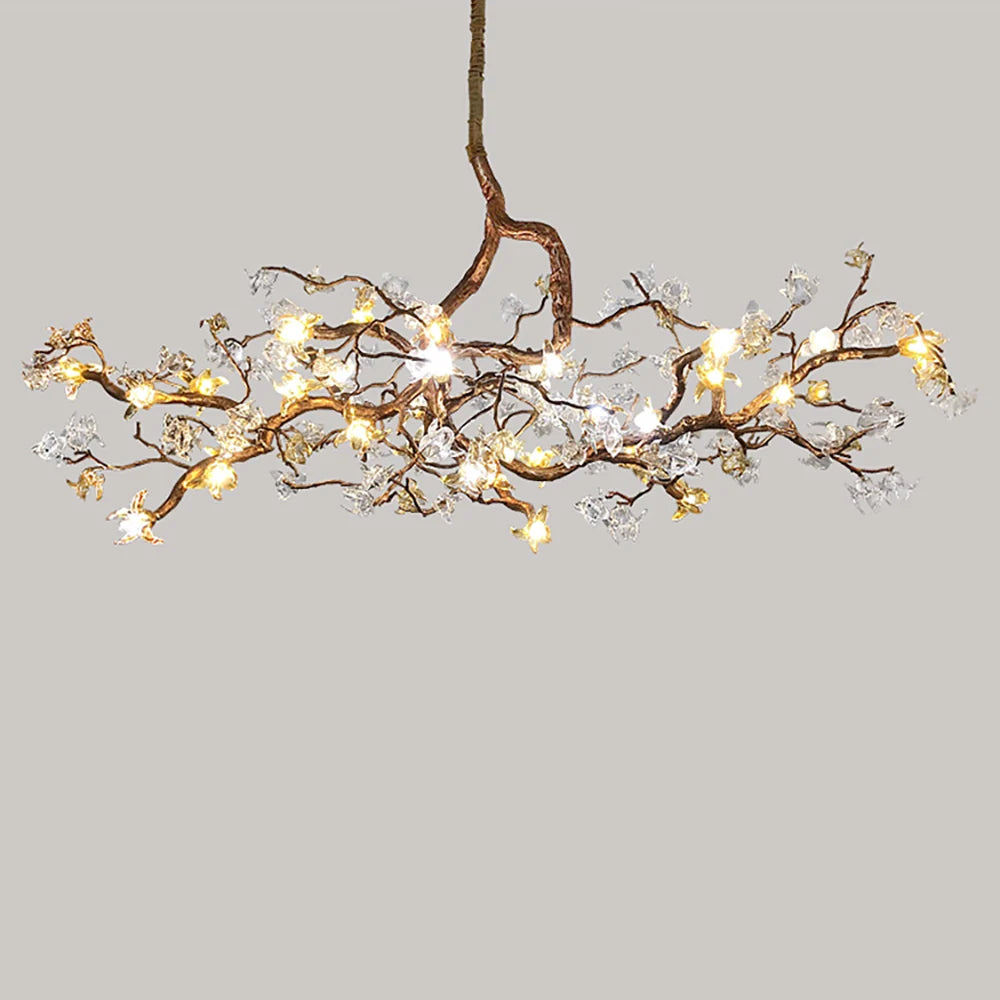 Aosta Glass Blossom Branch Chandelier