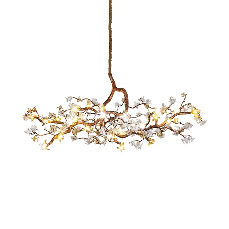 Aosta Glass Blossom Branch Chandelier