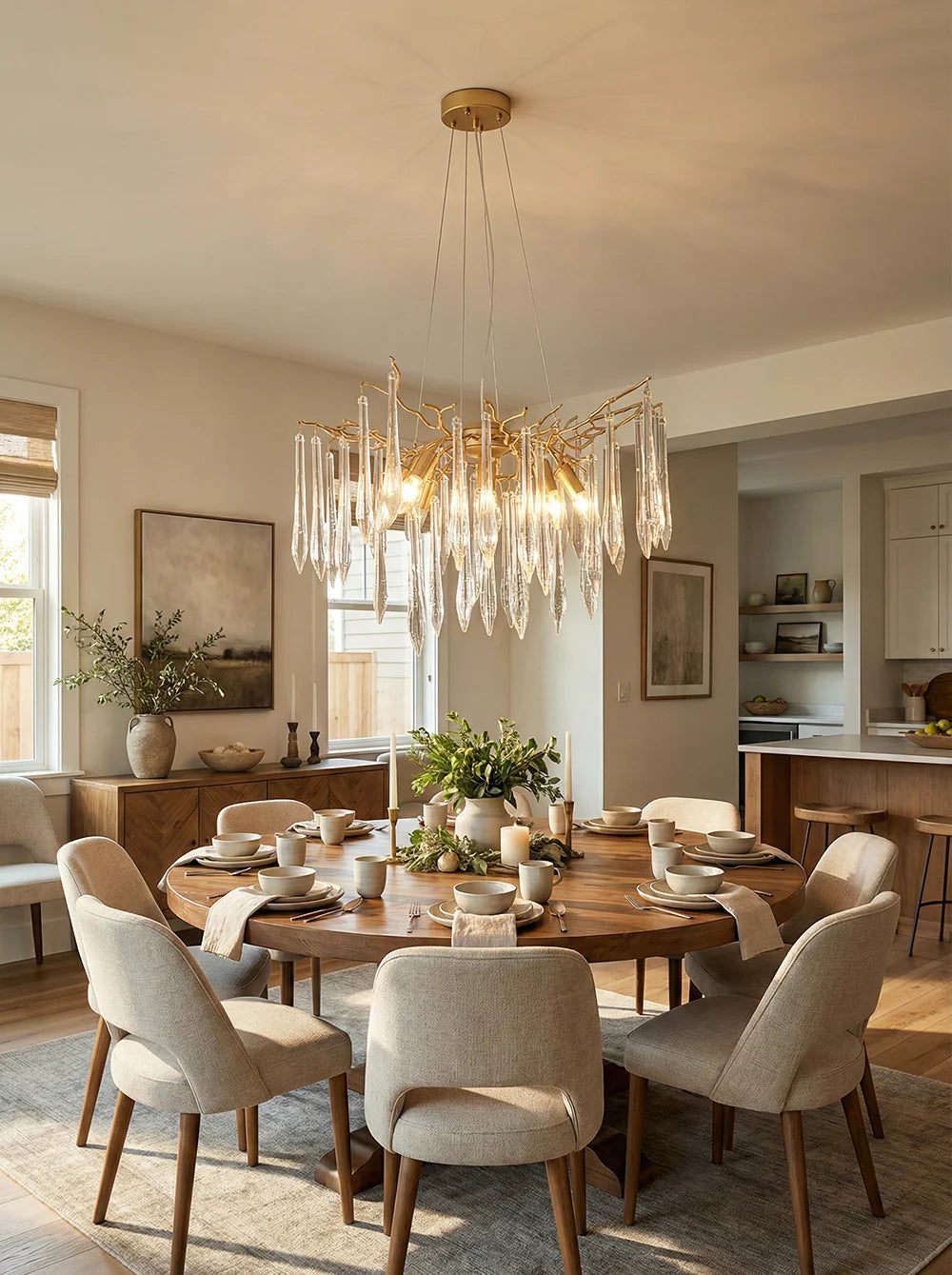 Aqua Funnel Chandelier