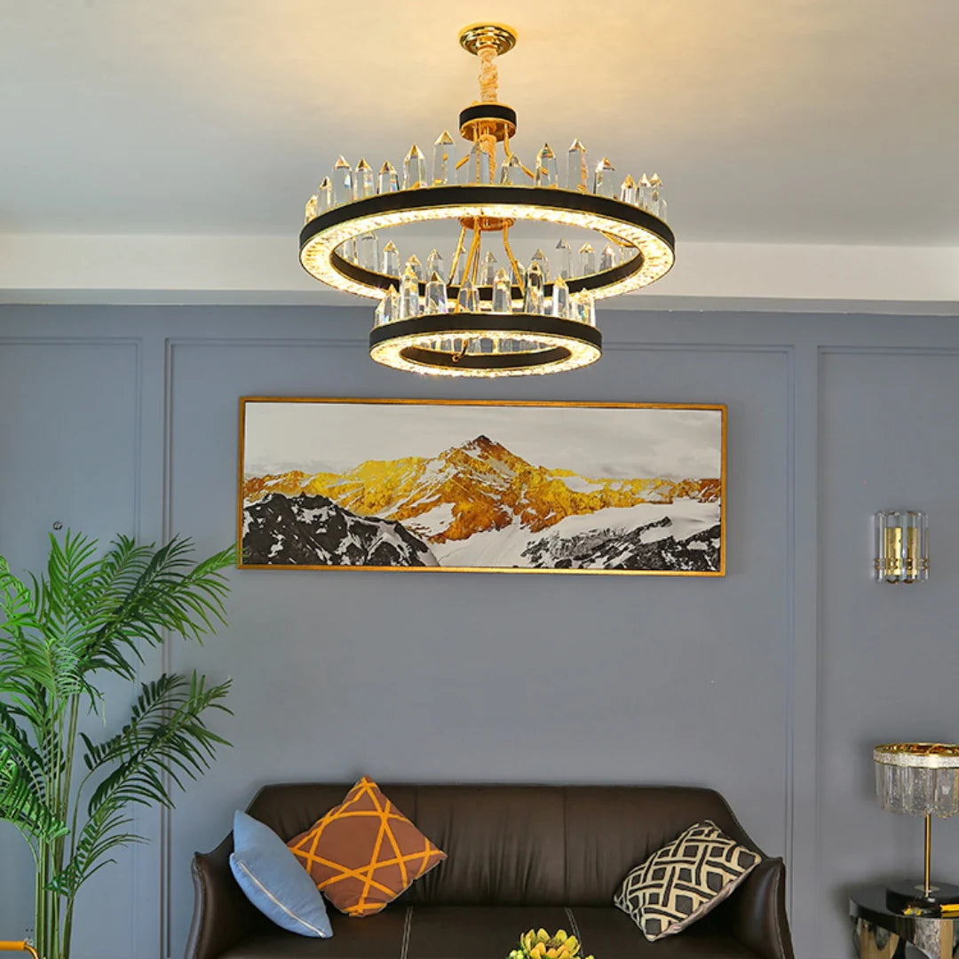 Argus Round Crystal Chandelier
