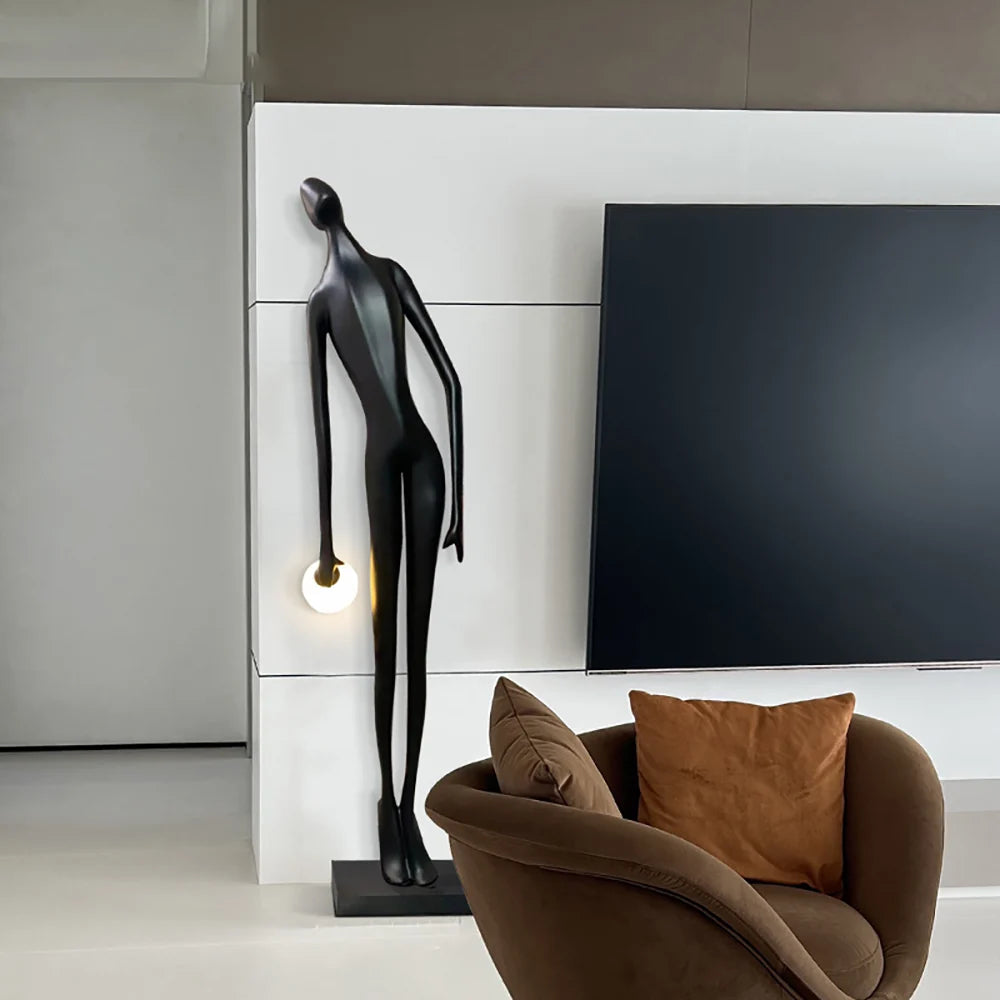 Art Design Human Statue Floor Lamp