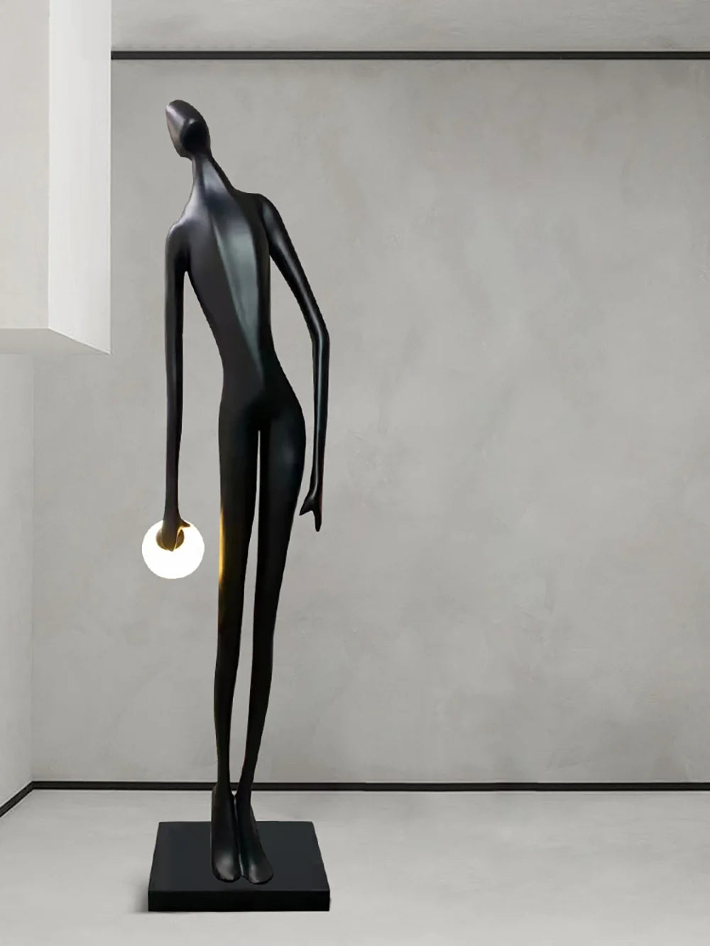 Art Design Human Statue Floor Lamp