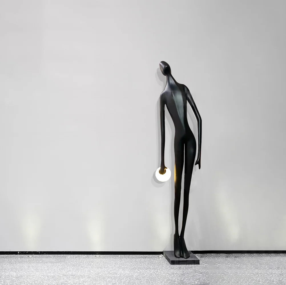 Art Design Human Statue Floor Lamp