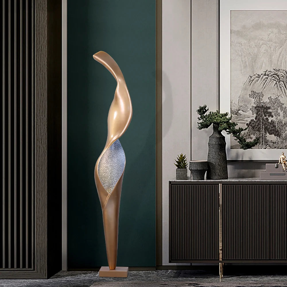 Art Torch Sculpture Floor Lamp