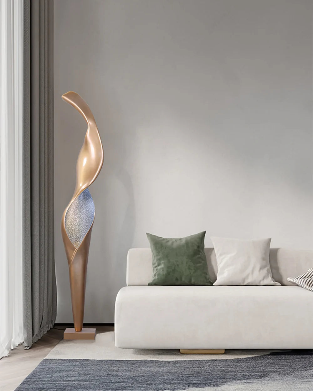 Art Torch Sculpture Floor Lamp
