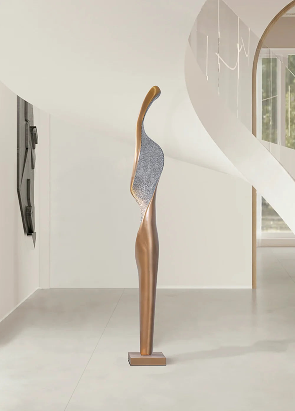 Art Torch Sculpture Floor Lamp