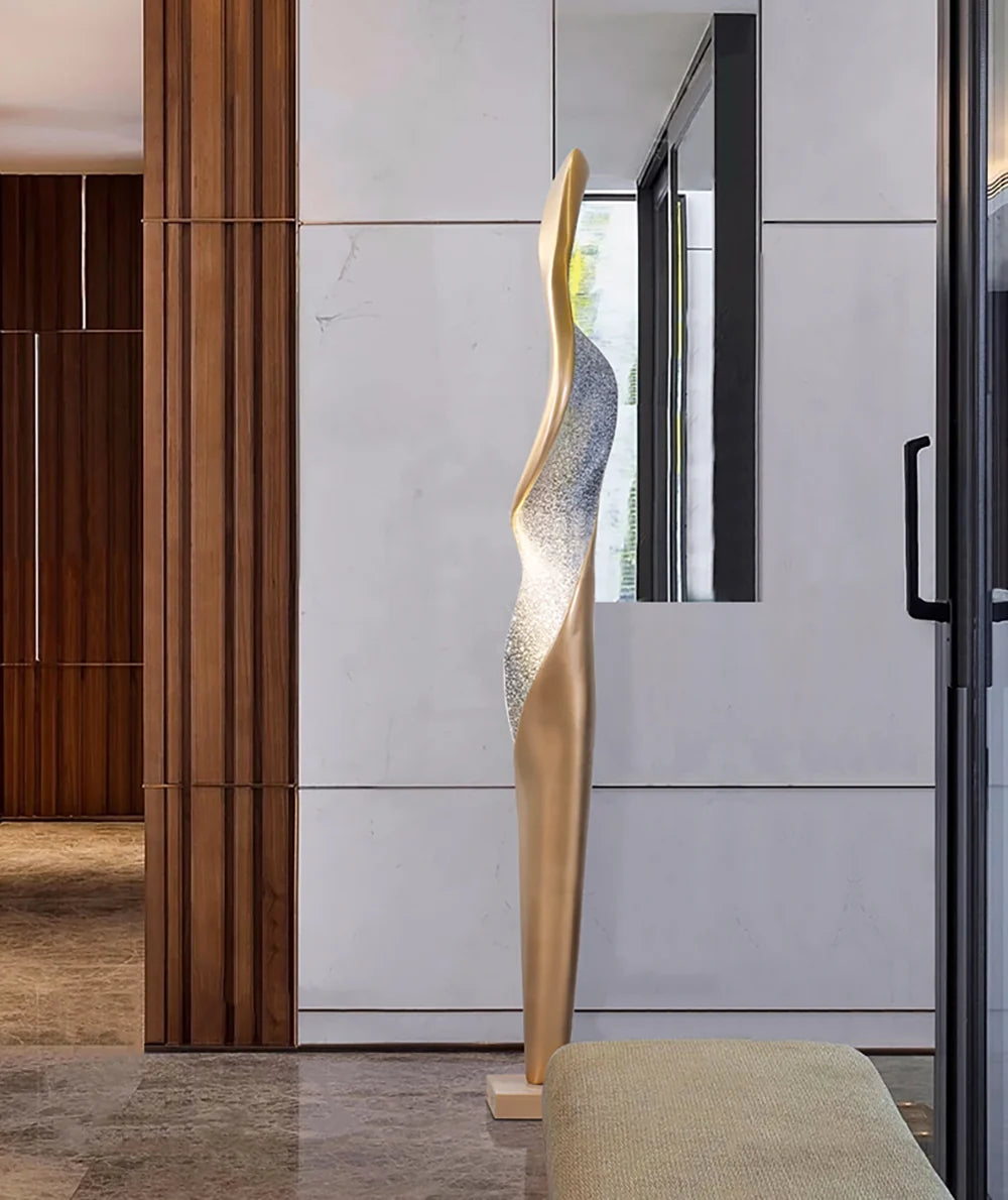 Art Torch Sculpture Floor Lamp
