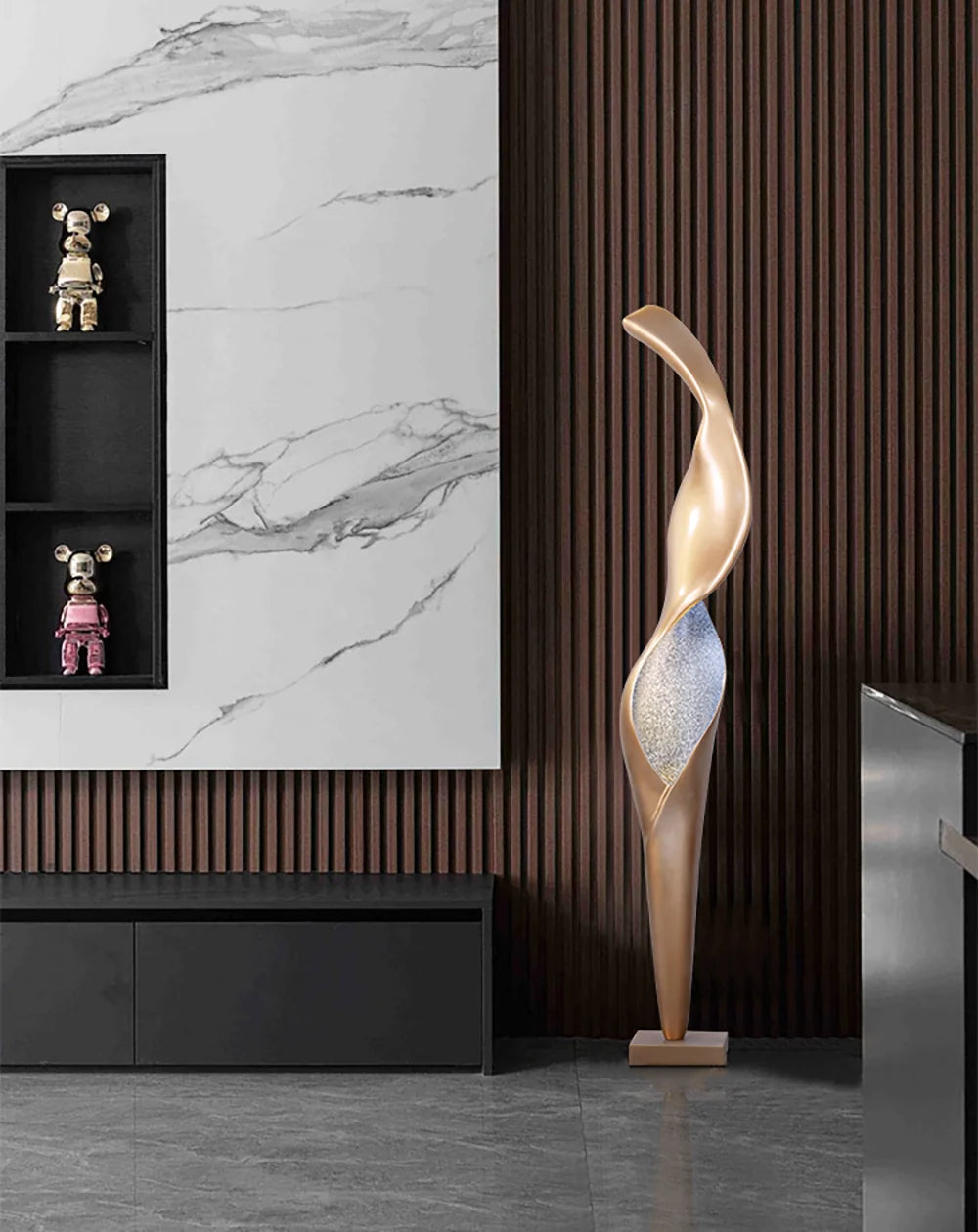 Art Torch Sculpture Floor Lamp