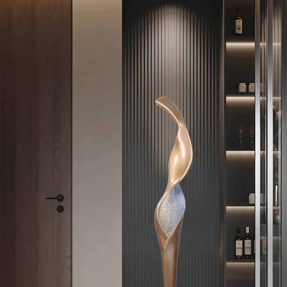 Art Torch Sculpture Floor Lamp
