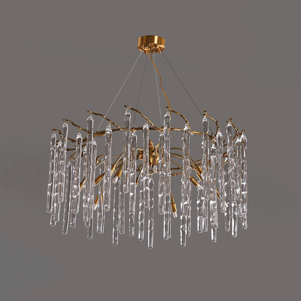 Artistic Branch Colorful Glass Drop Chandelier