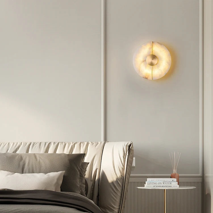 Artistic Simple Alabaster Wall Lamp