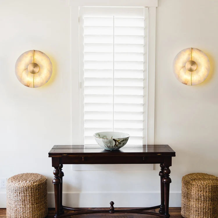 Artistic Simple Alabaster Wall Lamp