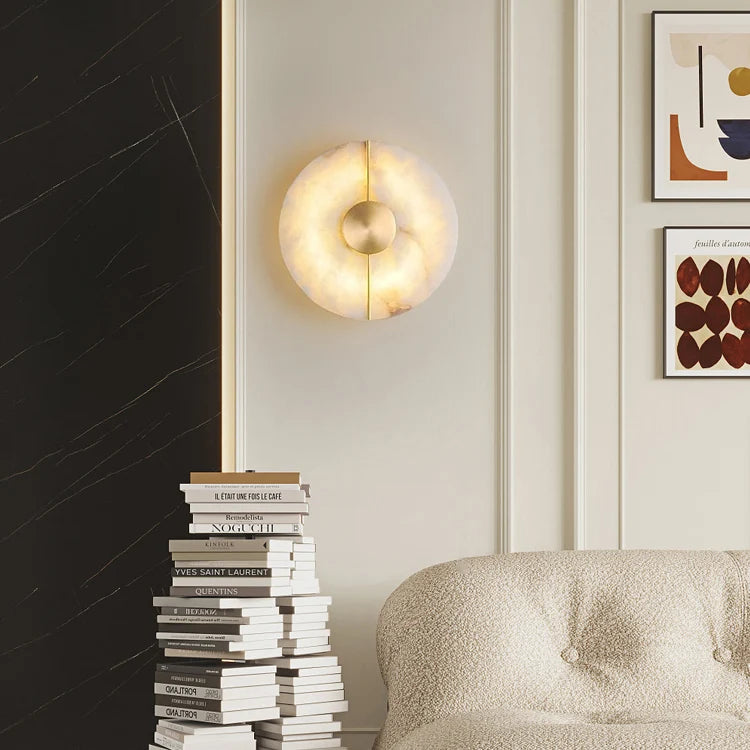Artistic Simple Alabaster Wall Lamp