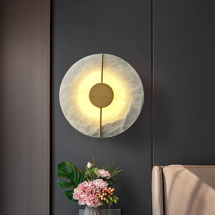 Artistic Simple Alabaster Wall Lamp