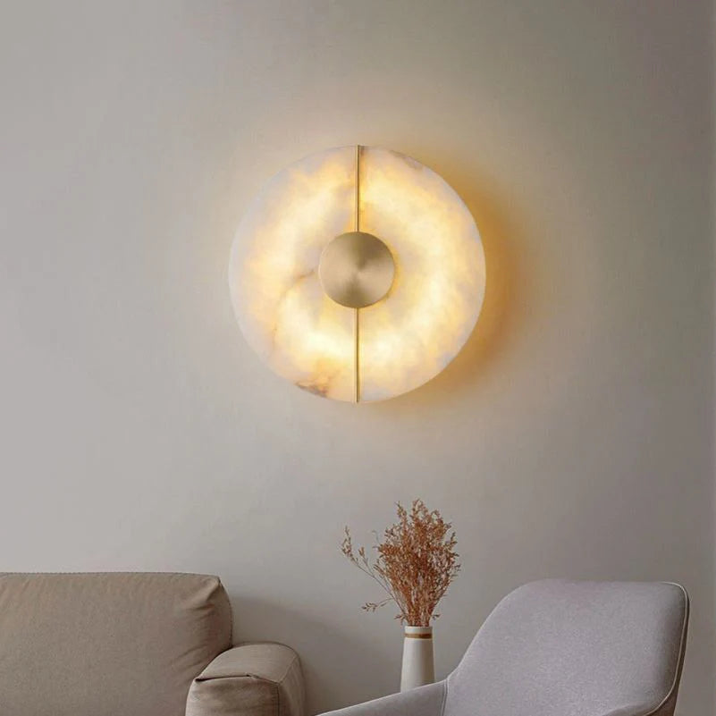 Artistic Simple Alabaster Wall Lamp