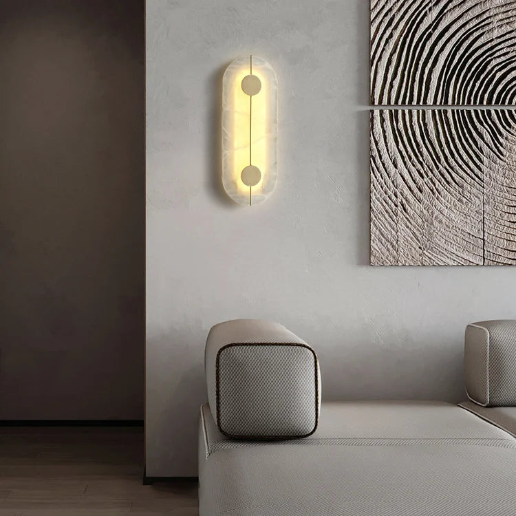 Artistic Simple Alabaster Wall Lamp