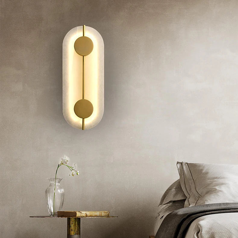 Artistic Simple Alabaster Wall Lamp