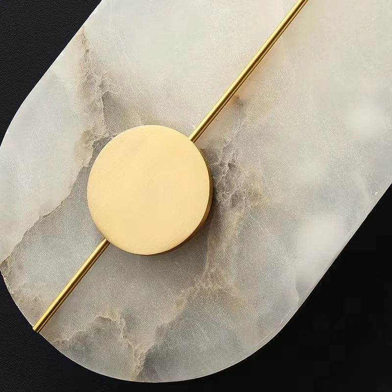 Artistic Simple Alabaster Wall Lamp