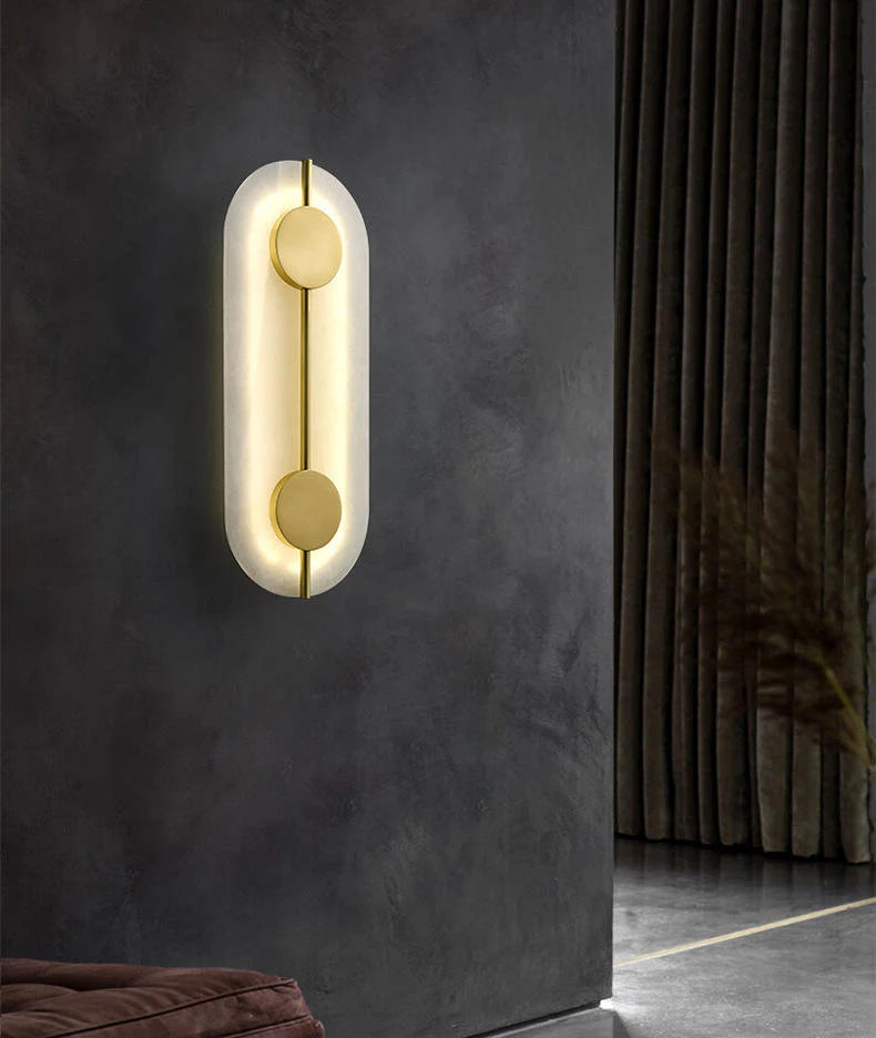 Artistic Simple Alabaster Wall Lamp
